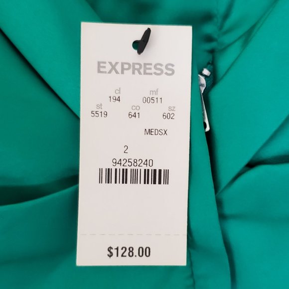 Express Rushed Mini Silk Dress - Picture 6 of 7